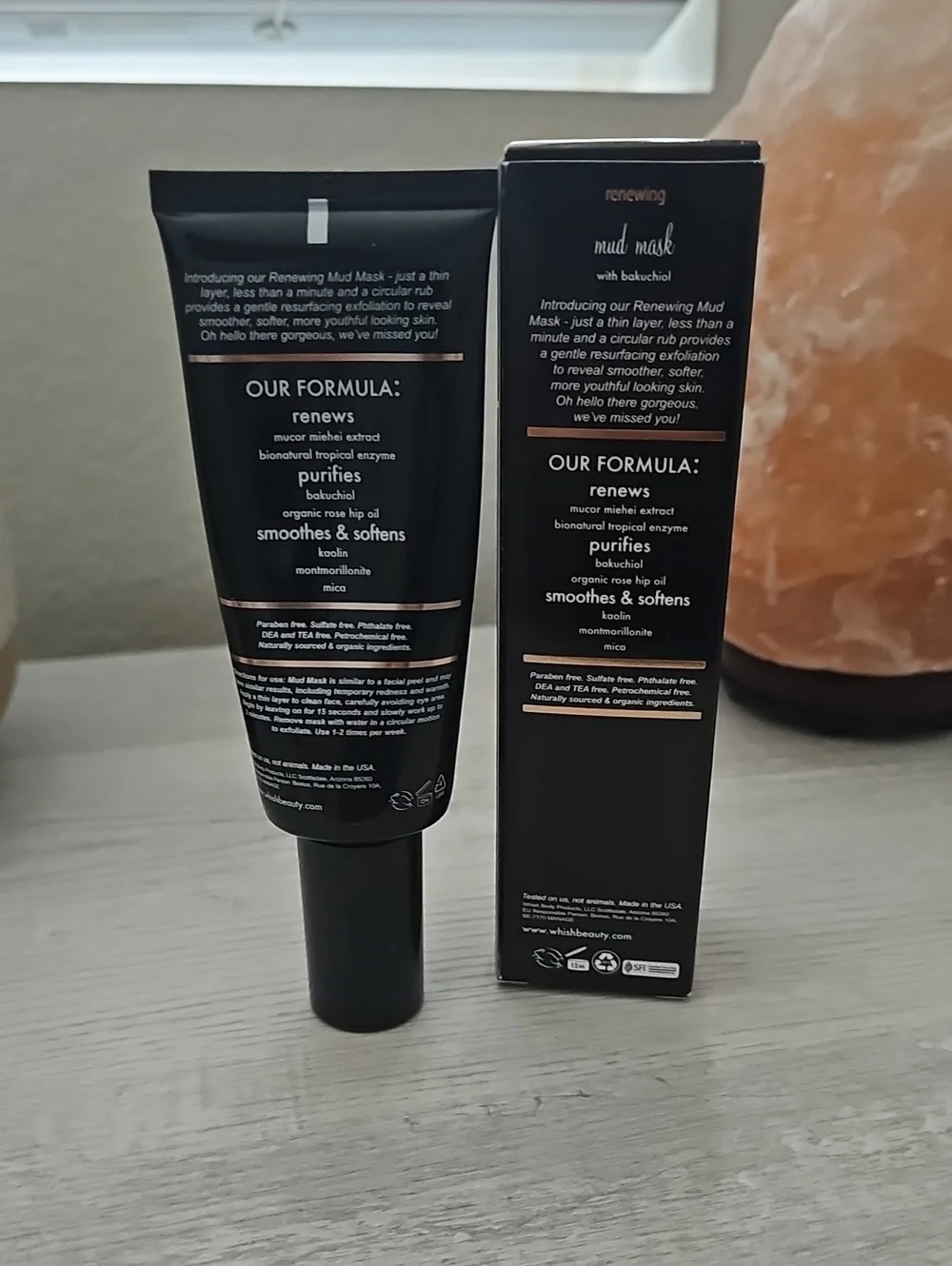 Whish Renewing Mud Mask Bakuchiol Exfoliating 2 oz NIB